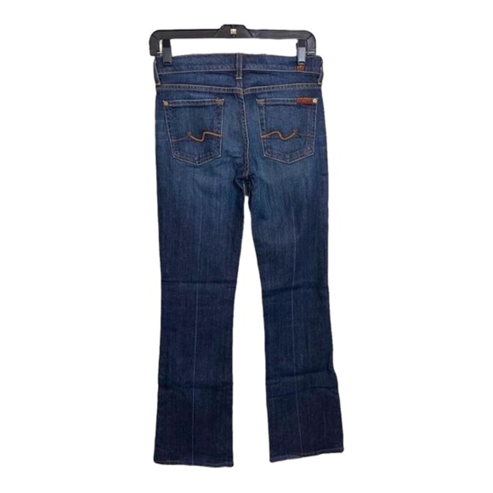 7 For All Mankind Bootcut Jeans Dark Wash Blue Womens Size 25x32 - Picture 3 of 10